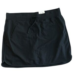 Made for Life Black Skort Mini Skirt with Built-In Shorts Pockets Size L NWT
